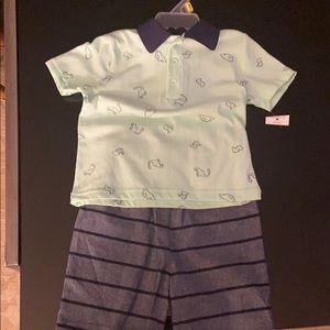 Boys shorts and polo top